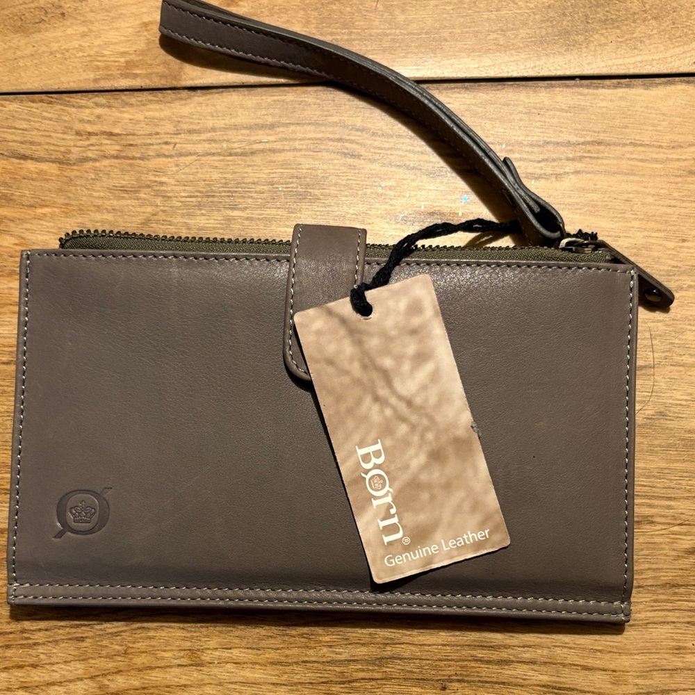 New Born Taupe Leather Women’s Wallet